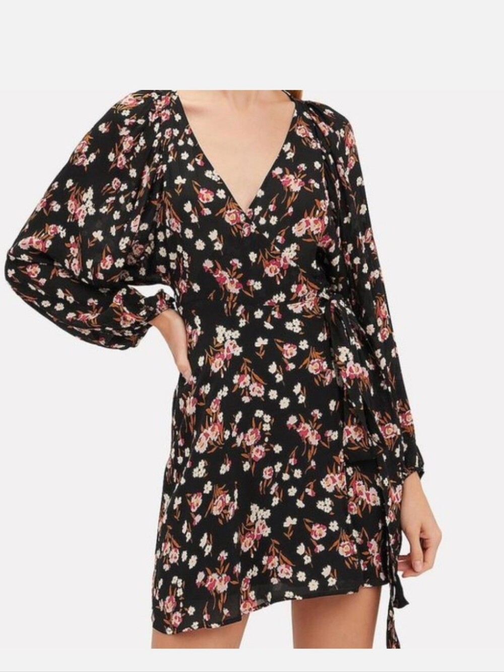 ALC- Carlo Floral Print Silk Dress